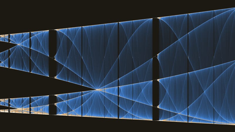 Sinusoidal patterns at high iteration counts