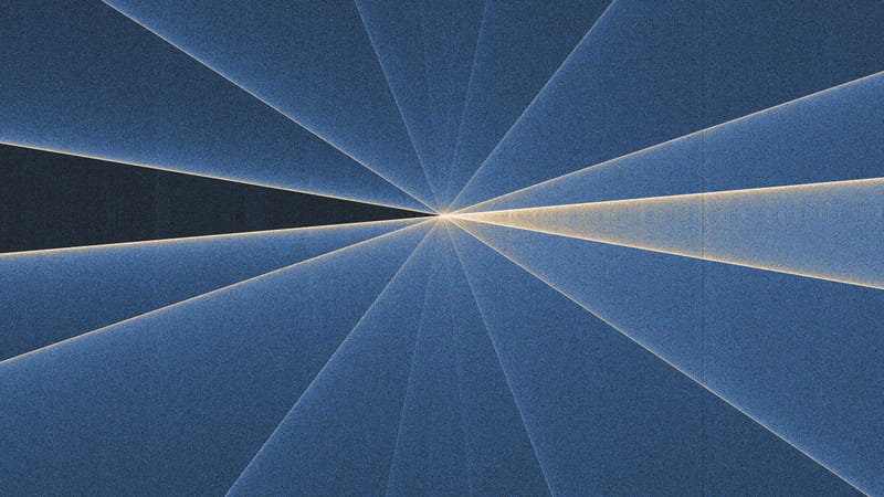 Many coincident sinusoids within the diagram